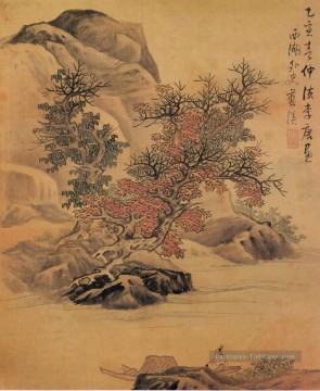蓝瑛 Lan Ying œuvres - paysage après Li Tang ancienne Chine encre